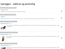 Tablet Screenshot of lydveggen.blogspot.com