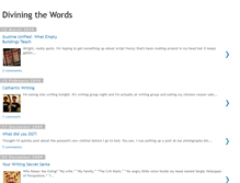Tablet Screenshot of diviningthewords.blogspot.com