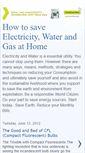 Mobile Screenshot of how-to-save-electricity-and-water.blogspot.com