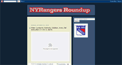 Desktop Screenshot of nyrangersroundup.blogspot.com