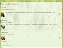 Tablet Screenshot of aantafelmettanja.blogspot.com