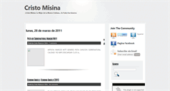 Desktop Screenshot of cristomisina.blogspot.com