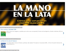 Tablet Screenshot of lamanoenlalatalibro.blogspot.com