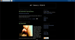 Desktop Screenshot of myverysmallpenis.blogspot.com