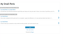 Tablet Screenshot of myverysmallpenis.blogspot.com