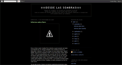 Desktop Screenshot of desdelasombrafm.blogspot.com