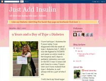 Tablet Screenshot of justaddinsulin.blogspot.com