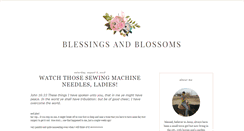 Desktop Screenshot of blessingsandblossoms.blogspot.com