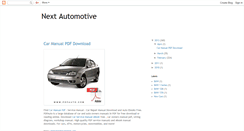 Desktop Screenshot of nextautomotive.blogspot.com