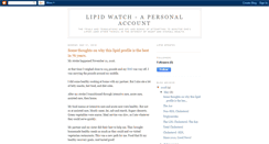 Desktop Screenshot of lipidwatch.blogspot.com