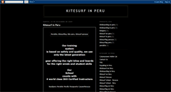 Desktop Screenshot of kitesurf-in-peru.blogspot.com