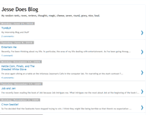 Tablet Screenshot of jessedoesblog.blogspot.com