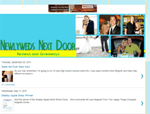 Tablet Screenshot of newlywedsnextdoorreviews.blogspot.com