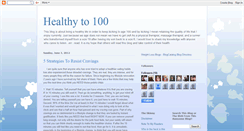 Desktop Screenshot of healthy-to-100.blogspot.com