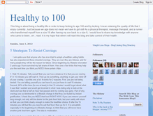 Tablet Screenshot of healthy-to-100.blogspot.com