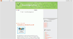 Desktop Screenshot of know4free.blogspot.com