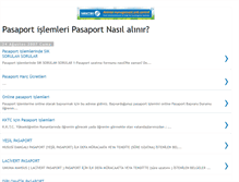 Tablet Screenshot of pasaportislemleri.blogspot.com