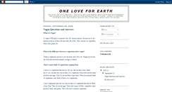 Desktop Screenshot of oneloveforearth.blogspot.com