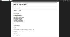 Desktop Screenshot of peitersen.blogspot.com