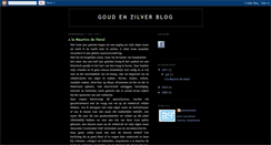 Desktop Screenshot of goudenzilverblog.blogspot.com