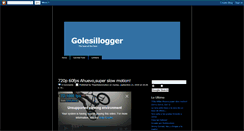 Desktop Screenshot of golesillogger.blogspot.com