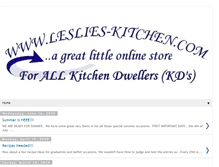 Tablet Screenshot of leslies-kitchen-blog.blogspot.com