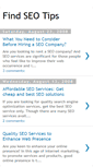 Mobile Screenshot of findseotips.blogspot.com