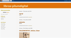 Desktop Screenshot of libros-pilumdigital.blogspot.com