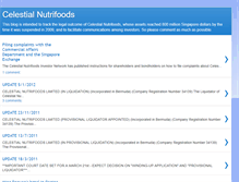 Tablet Screenshot of celestialnutrifoods.blogspot.com