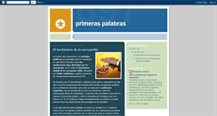 Desktop Screenshot of blogprimeraspalabras.blogspot.com