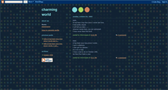 Desktop Screenshot of charmingworld.blogspot.com