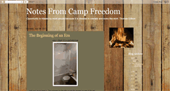 Desktop Screenshot of notesfromcampfreedom.blogspot.com