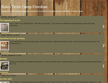 Tablet Screenshot of notesfromcampfreedom.blogspot.com