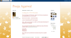 Desktop Screenshot of poojaagarwal11.blogspot.com