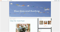 Desktop Screenshot of blueskiesandbunting.blogspot.com