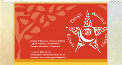 Desktop Screenshot of estrelaciganaespacoholistico.blogspot.com