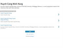 Tablet Screenshot of huynhcongminhhung.blogspot.com