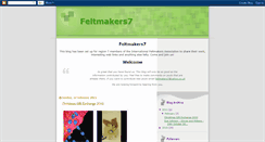 Desktop Screenshot of feltmakers7.blogspot.com