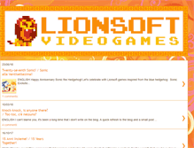 Tablet Screenshot of lionsoftvideogames.blogspot.com