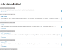 Tablet Screenshot of mikewiseundecided.blogspot.com