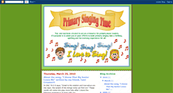 Desktop Screenshot of primarysingingtime.blogspot.com