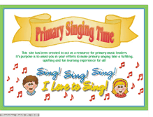 Tablet Screenshot of primarysingingtime.blogspot.com