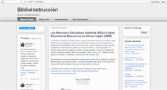 Desktop Screenshot of biblioinstruccion.blogspot.com