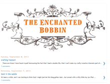 Tablet Screenshot of enchantedbobbin.blogspot.com