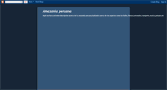 Desktop Screenshot of amazoniaperuana1.blogspot.com