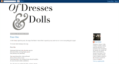 Desktop Screenshot of dressesanddolls.blogspot.com