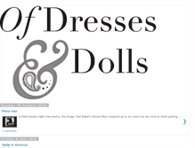 Tablet Screenshot of dressesanddolls.blogspot.com