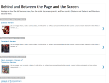 Tablet Screenshot of behindbetweenpagescreen.blogspot.com