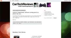 Desktop Screenshot of cantechreviews.blogspot.com