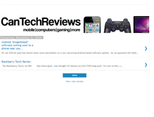 Tablet Screenshot of cantechreviews.blogspot.com